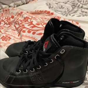 Leather Reebok CrossFit high top shoes